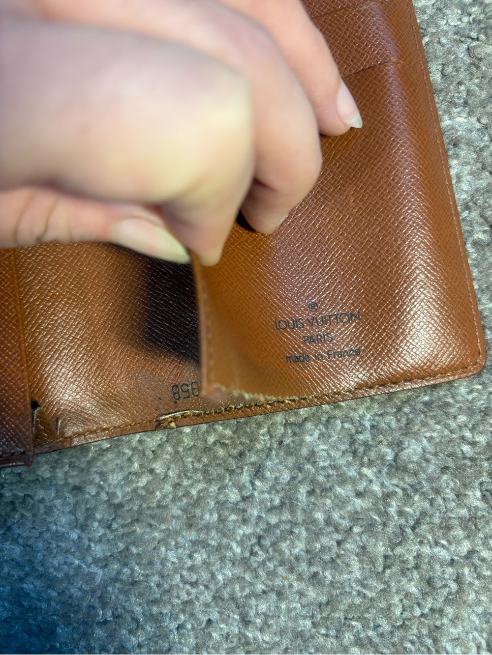 Authentic Louis Vuitton monogram checkbook wallet - Picture 7 of 14